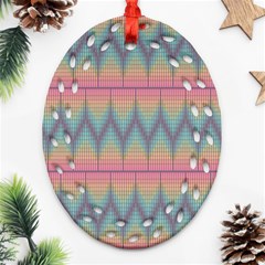 Pattern Background Texture Colorful Ornament (oval Filigree) by Simbadda