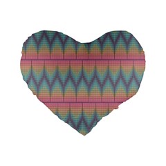 Pattern Background Texture Colorful Standard 16  Premium Flano Heart Shape Cushions