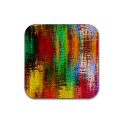 Color Abstract Background Textures Rubber Coaster (square) 