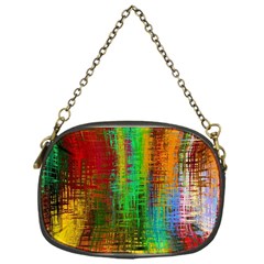 Color Abstract Background Textures Chain Purses (one Side) 