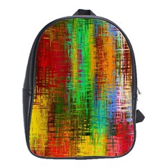 Color Abstract Background Textures School Bags(large) 