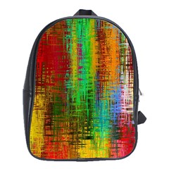 Color Abstract Background Textures School Bags (xl) 