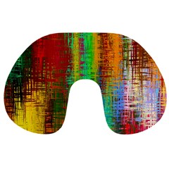 Color Abstract Background Textures Travel Neck Pillows