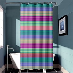 Backgrounds Pattern Lines Wall Shower Curtain 36  X 72  (stall) 