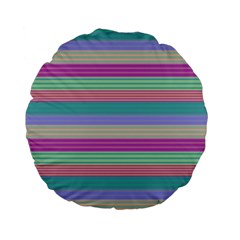 Backgrounds Pattern Lines Wall Standard 15  Premium Flano Round Cushions