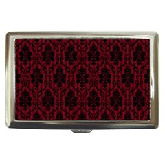 Elegant Black And Red Damask Antique Vintage Victorian Lace Style Cigarette Money Cases by yoursparklingshop