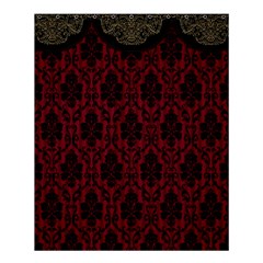 Elegant Black And Red Damask Antique Vintage Victorian Lace Style Shower Curtain 60  X 72  (medium)  by yoursparklingshop