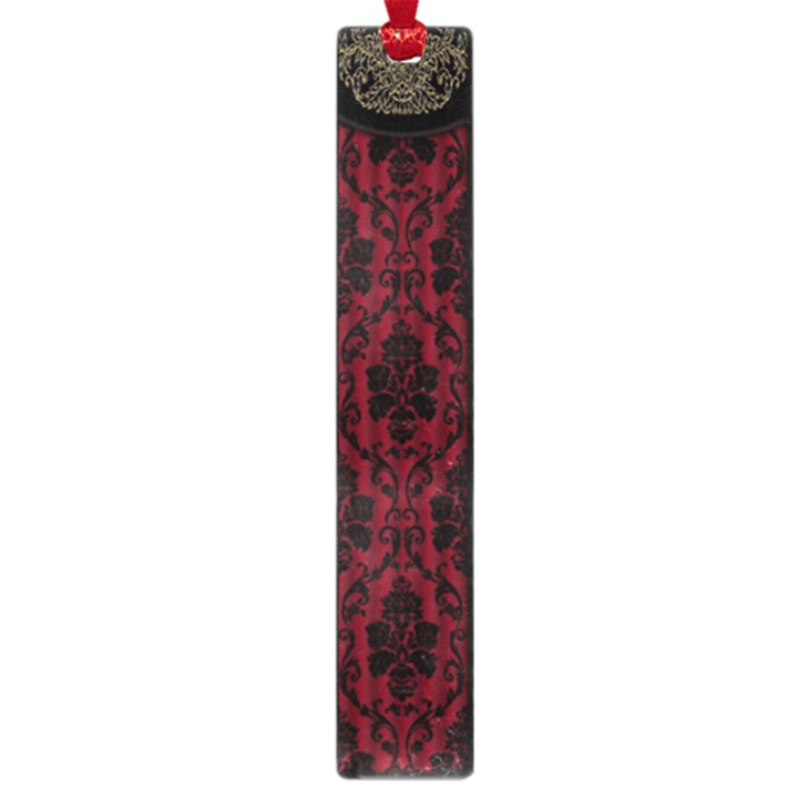 Elegant Black And Red Damask Antique Vintage Victorian Lace Style Large Book Marks