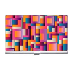 Abstract Background Geometry Blocks Business Card Holders