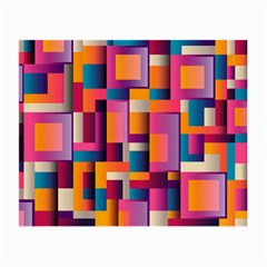 Abstract Background Geometry Blocks Small Glasses Cloth