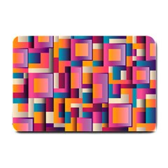 Abstract Background Geometry Blocks Small Doormat 