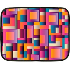 Abstract Background Geometry Blocks Fleece Blanket (mini)