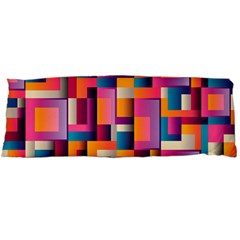 Abstract Background Geometry Blocks Body Pillow Case (dakimakura) by Simbadda