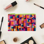 Abstract Background Geometry Blocks Cosmetic Bag (XS) Front