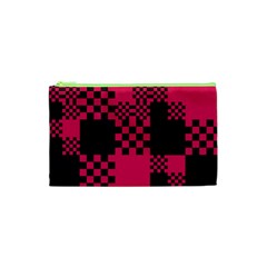 Cube Square Block Shape Creative Cosmetic Bag (xs)