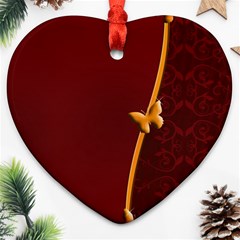 Greeting Card Invitation Red Ornament (heart)