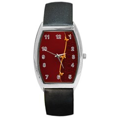 Greeting Card Invitation Red Barrel Style Metal Watch by Simbadda