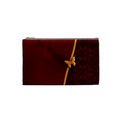 Greeting Card Invitation Red Cosmetic Bag (small)  by Simbadda