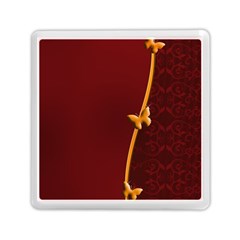 Greeting Card Invitation Red Memory Card Reader (square)  by Simbadda