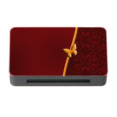 Greeting Card Invitation Red Memory Card Reader With Cf by Simbadda