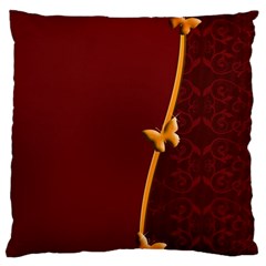 Greeting Card Invitation Red Standard Flano Cushion Case (two Sides) by Simbadda