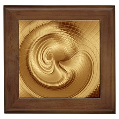 Gold Background Texture Pattern Framed Tiles by Simbadda