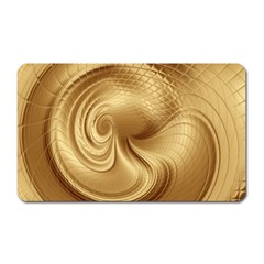 Gold Background Texture Pattern Magnet (rectangular) by Simbadda