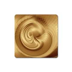 Gold Background Texture Pattern Square Magnet by Simbadda