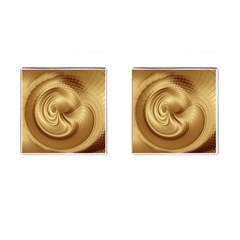 Gold Background Texture Pattern Cufflinks (square) by Simbadda