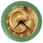 Gold Background Texture Pattern Color Wall Clocks Front