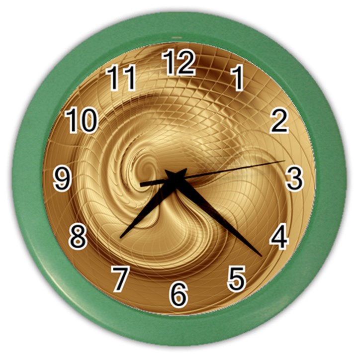 Gold Background Texture Pattern Color Wall Clocks