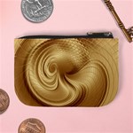 Gold Background Texture Pattern Mini Coin Purses Back