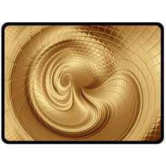 Gold Background Texture Pattern Fleece Blanket (large)  by Simbadda