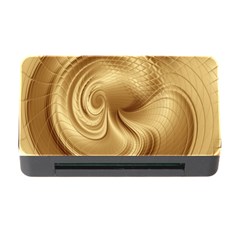 Gold Background Texture Pattern Memory Card Reader With Cf by Simbadda