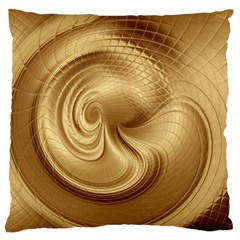 Gold Background Texture Pattern Large Cushion Case (two Sides) by Simbadda