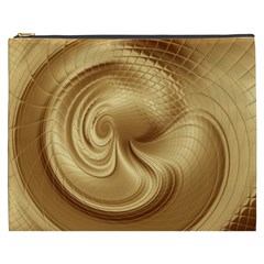 Gold Background Texture Pattern Cosmetic Bag (xxxl)  by Simbadda