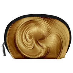 Gold Background Texture Pattern Accessory Pouches (large)  by Simbadda