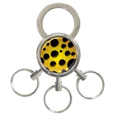 Background Design Random Balls 3-ring Key Chains by Simbadda