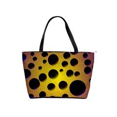 Background Design Random Balls Shoulder Handbags by Simbadda