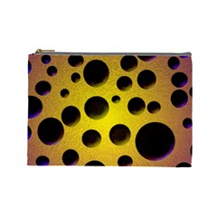 Background Design Random Balls Cosmetic Bag (large) 