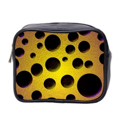 Background Design Random Balls Mini Toiletries Bag 2-side by Simbadda