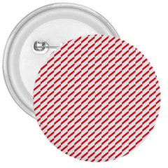 Pattern Red White Background 3  Buttons by Simbadda