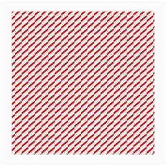 Pattern Red White Background Medium Glasses Cloth by Simbadda