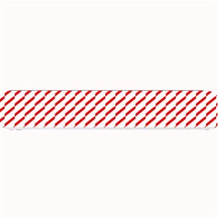 Pattern Red White Background Small Bar Mats by Simbadda