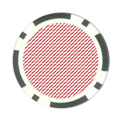 Pattern Red White Background Poker Chip Card Guard (10 Pack) by Simbadda