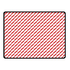 Pattern Red White Background Fleece Blanket (small) by Simbadda