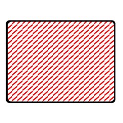 Pattern Red White Background Double Sided Fleece Blanket (small)  by Simbadda