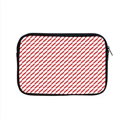 Pattern Red White Background Apple Macbook Pro 15  Zipper Case