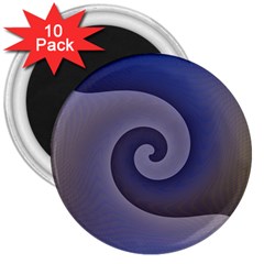 Logo Wave Design Abstract 3  Magnets (10 Pack)  by Simbadda