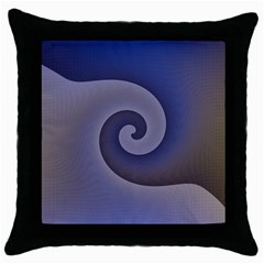 Logo Wave Design Abstract Throw Pillow Case (black) by Simbadda